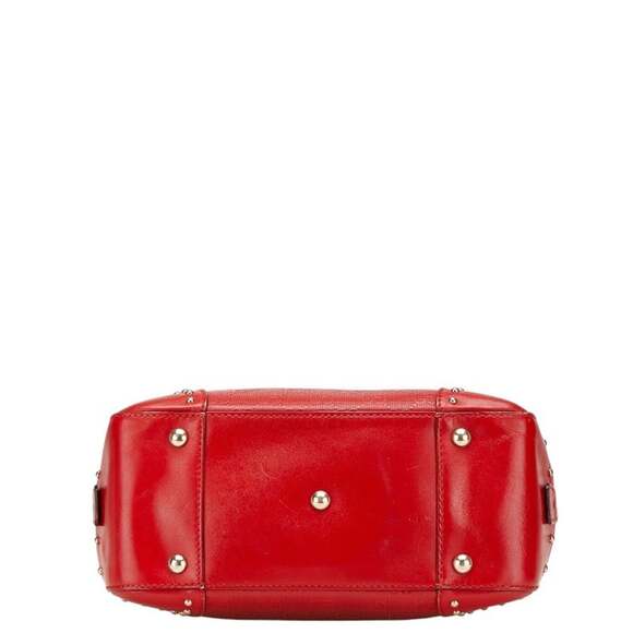 Gucci GG embossed handbag/shoulder bag, 2-way, 354224, red leather, women's. - Picture 3 of 16
